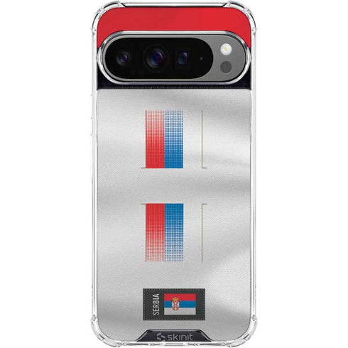 Serbia Soccer Flag Google Pixel 10 Pro XL Clear Case